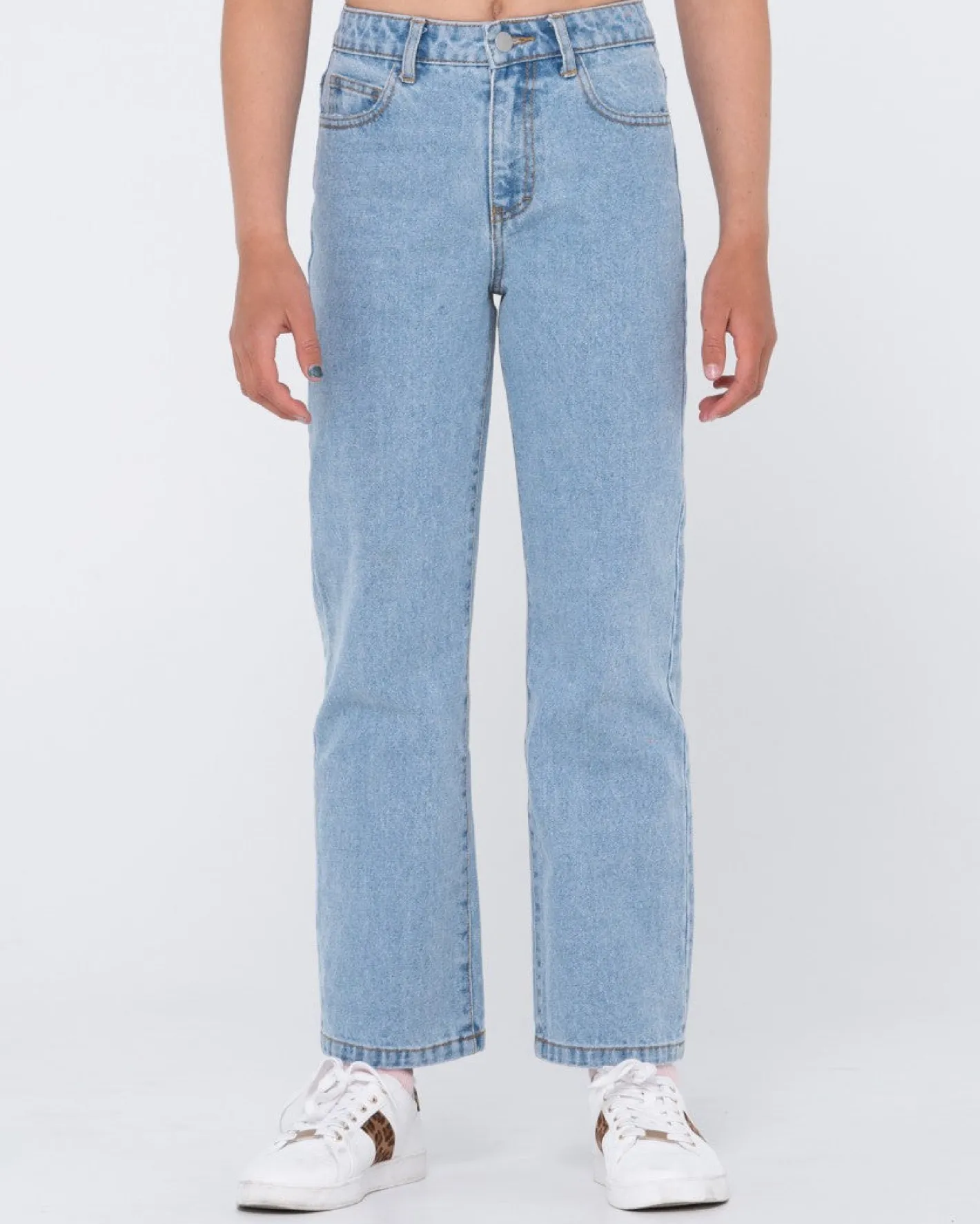 Outlet High Wide Straight Leg Jean Girls Kids Bottoms