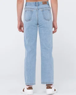 Outlet High Wide Straight Leg Jean Girls Kids Bottoms