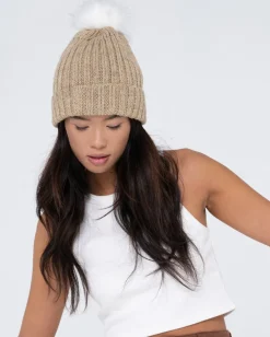 Hot Homeslice Pom Pom Beanie Womens Beanies & Knits