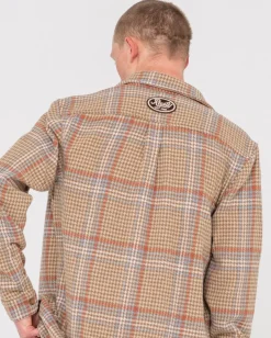 Cheap Houndstooth Overshirt Mens Hoodies & Fleece