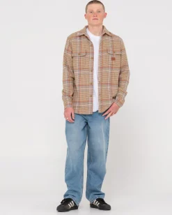 Cheap Houndstooth Overshirt Mens Hoodies & Fleece