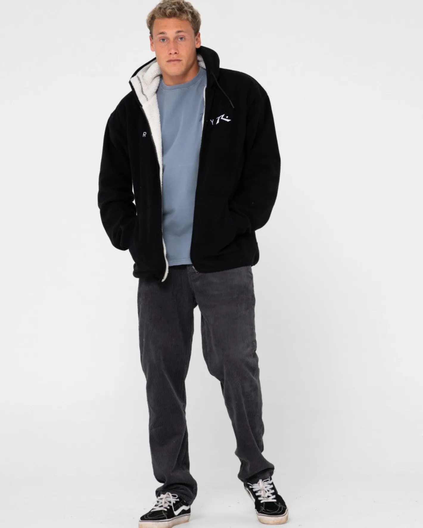 Best Sale In Line Sherpa Zip Up Polar Fleece Mens Hoodies & Fleece