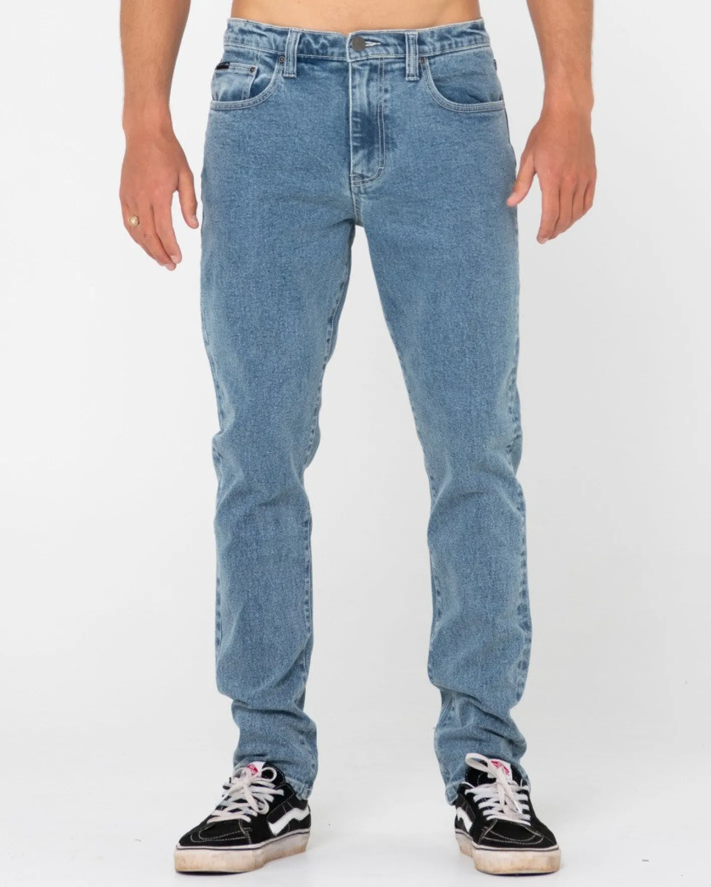 Outlet Indi Slim Fit 5 Pocket Jean Mens Denim
