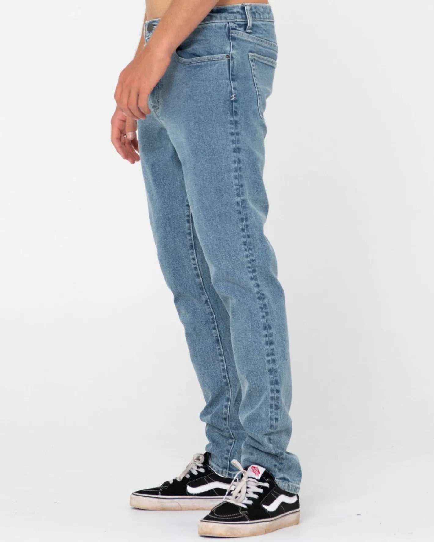 Outlet Indi Slim Fit 5 Pocket Jean Mens Denim