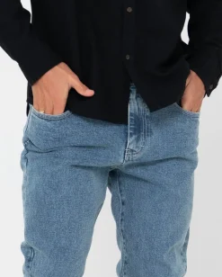 Online Indi Slim Fit 5 Pocket Jean Mens Pants