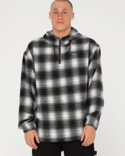 Outlet Indicate Quarter Zip Hood Mens Hoodies & Fleece