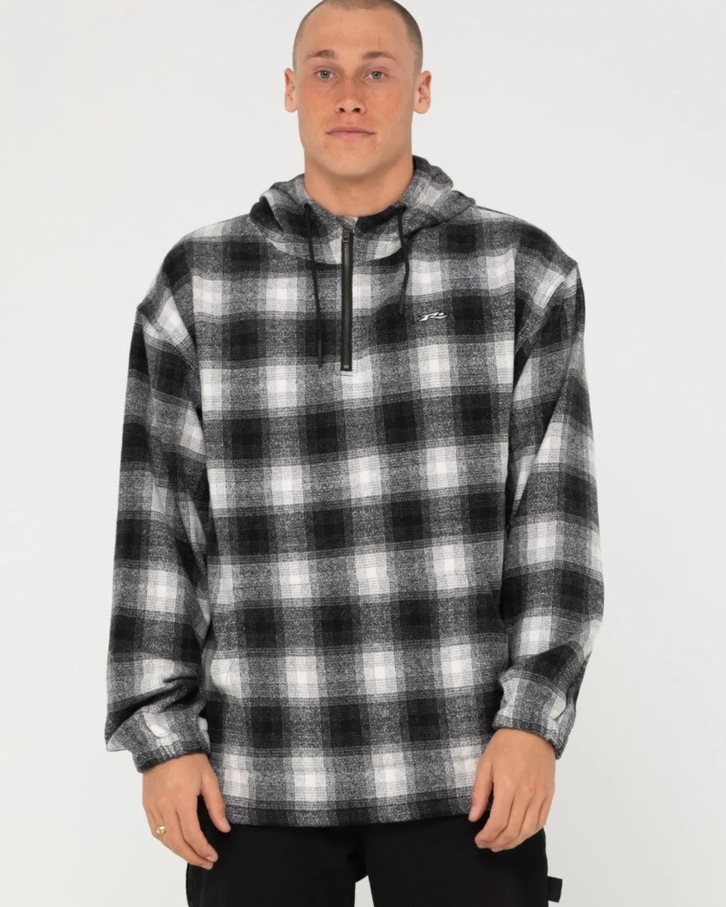 Outlet Indicate Quarter Zip Hood Mens Hoodies & Fleece