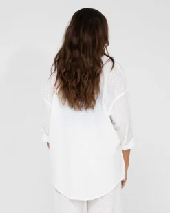 Shop Isabelle Oversize Long Sleeve Shirt Womens Overswim
