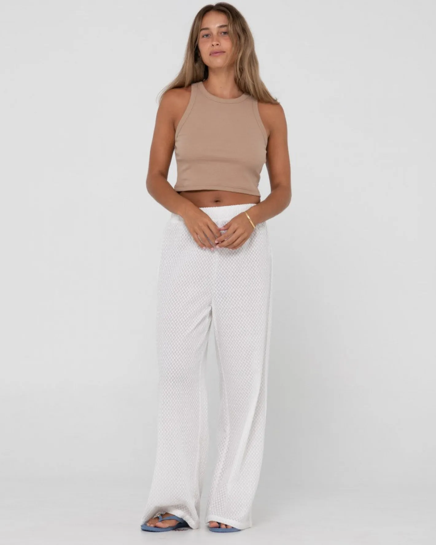 Flash Sale Isabelle Relaxed Fit High Waisted Pant Womens Pants