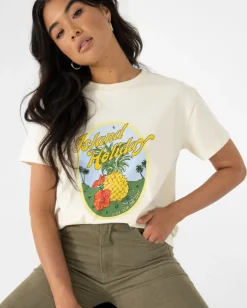 New Island Holiday Relaxed Graphic Tee Womens Tees & Tanks