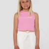 Store Island Life Graphic Racer Tank Girls Kids Tops