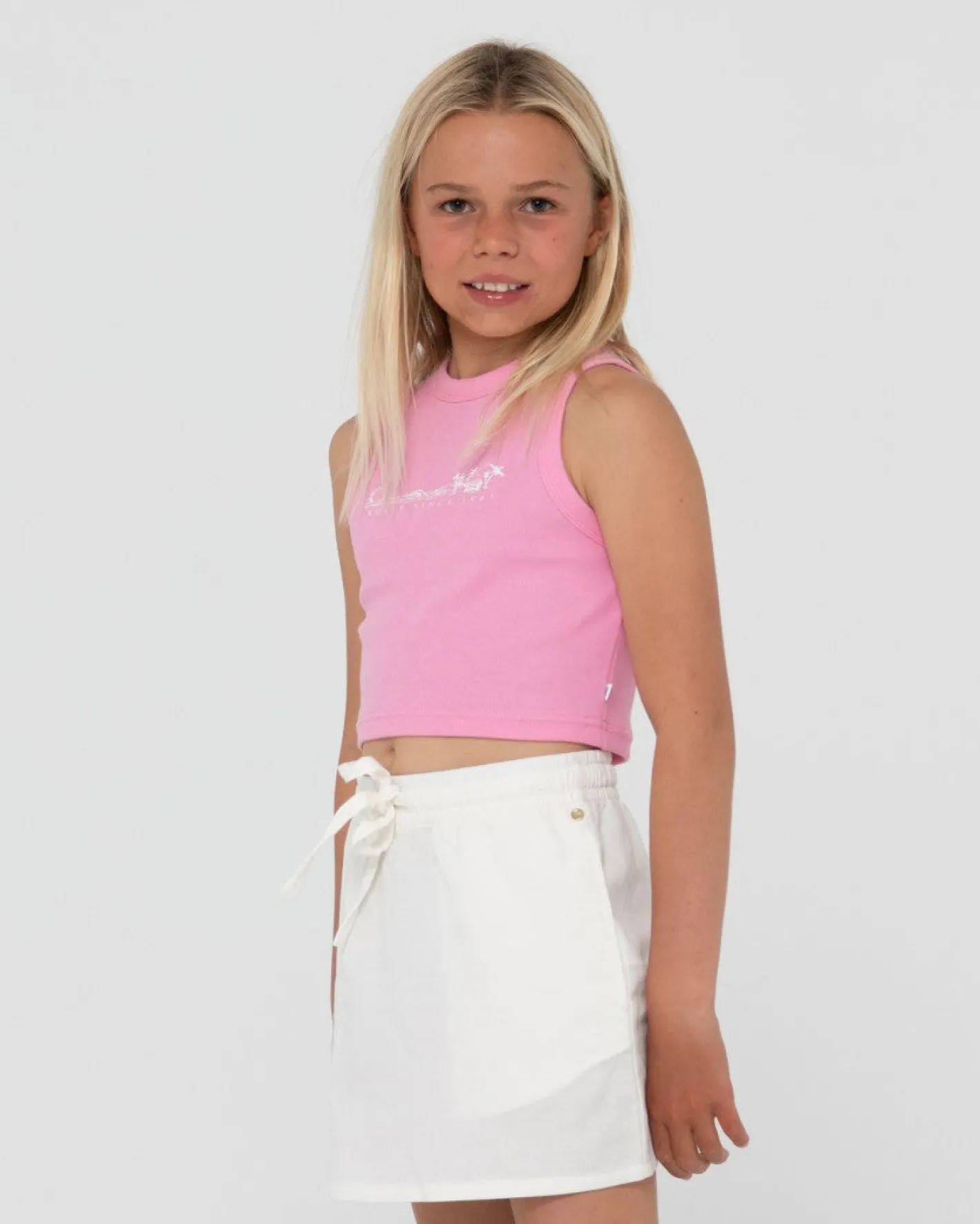 Store Island Life Graphic Racer Tank Girls Kids Tops