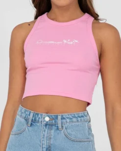 Sale Island Life Racer Tank Top Womens Tees & Tanks