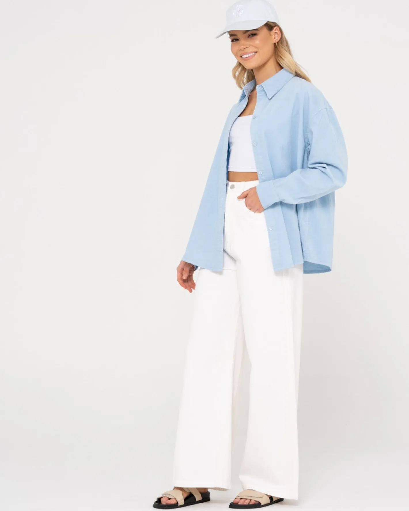 Shop Lana Mini Cord Shirt Womens Fashion Tops