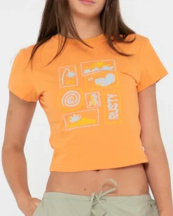 Best Le Sol Skimmer Graphic Baby Tee Womens Tees & Tanks