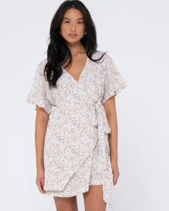 Best Sale Lena Wrap Dress Womens Mini Dresses