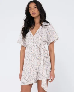 Best Sale Lena Wrap Dress Womens Mini Dresses