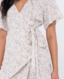 Best Sale Lena Wrap Dress Womens Mini Dresses