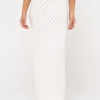 Store Leo Crotchet Knit Maxi Skirt Womens Skirts