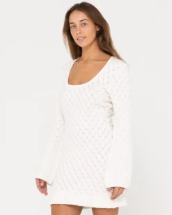 Online Leo Long Sleeve Knit Mini Dress Womens Mini Dresses