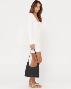 Online Leo Long Sleeve Knit Mini Dress Womens Mini Dresses