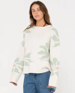 New Lily Relaxed Fit Crew Neck Knit Womens Knitwear