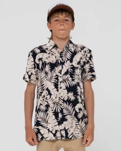 Cheap Line Up Printed Short Sleeve Shirt Boys Kids Tops