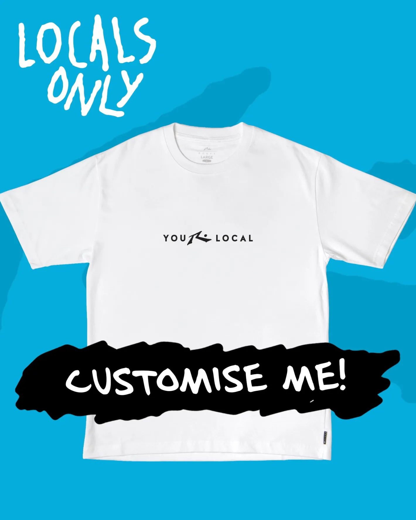 Fashion Locals Only Custom Printed Short Sleeve Tee Mens Custom Tees & Hoodies