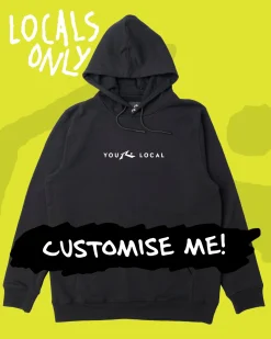 Shop Locals Only Custom Printed Fleece Hoodie Mens Custom Tees & Hoodies