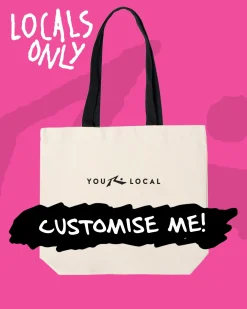 Best Sale Locals Only Custom Printed Tote Bag Mens Bags & Backpacks