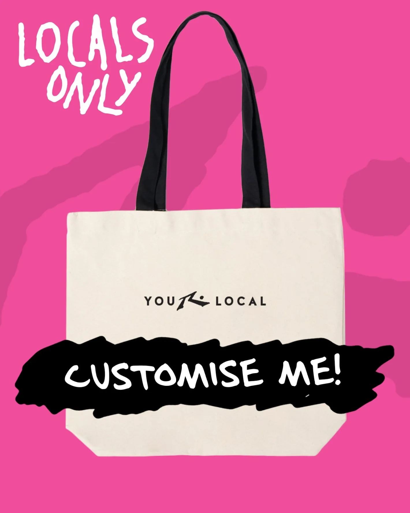 Cheap Locals Only Custom Printed Tote Bag Womens Bags & Handbags