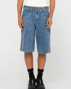 Discount Long Mommy Low Rise Baggy Jort Womens Shorts