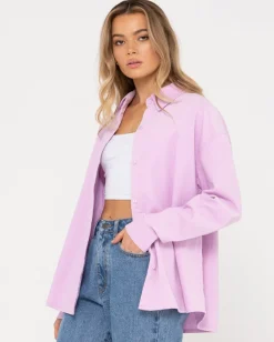 Best Sale Louis Mini Cord Long Sleeve Shirt Womens Shirts