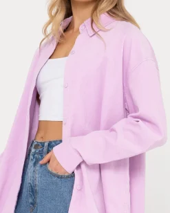 Best Sale Louis Mini Cord Long Sleeve Shirt Womens Shirts
