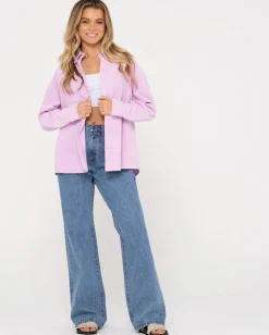 Best Sale Louis Mini Cord Long Sleeve Shirt Womens Fashion Tops