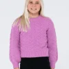 Fashion Loulou Crew Neck Knit Girls Kids Tops