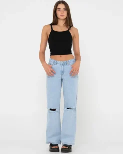 Store Low Rise Ripped Denim Jean Womens Denim