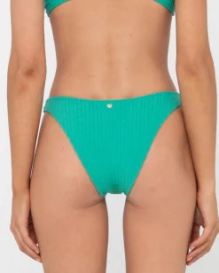 Shop Lucky Rib Towelling Midi Bikini Bottom Womens Bikini Bottoms