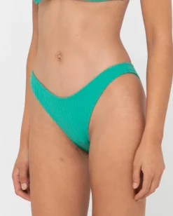 Shop Lucky Rib Towelling Midi Bikini Bottom Womens Bikini Bottoms