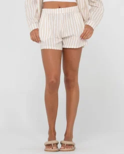 Clearance Mackenzie Stripe Lounge Short Womens Shorts