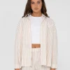 Online Mackenzie Striped Oversize Shirt Womens Shirts