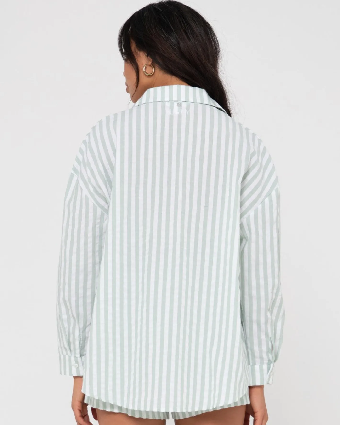 Fashion Mackenzie Striped Oversized Shirt Womens Shirts