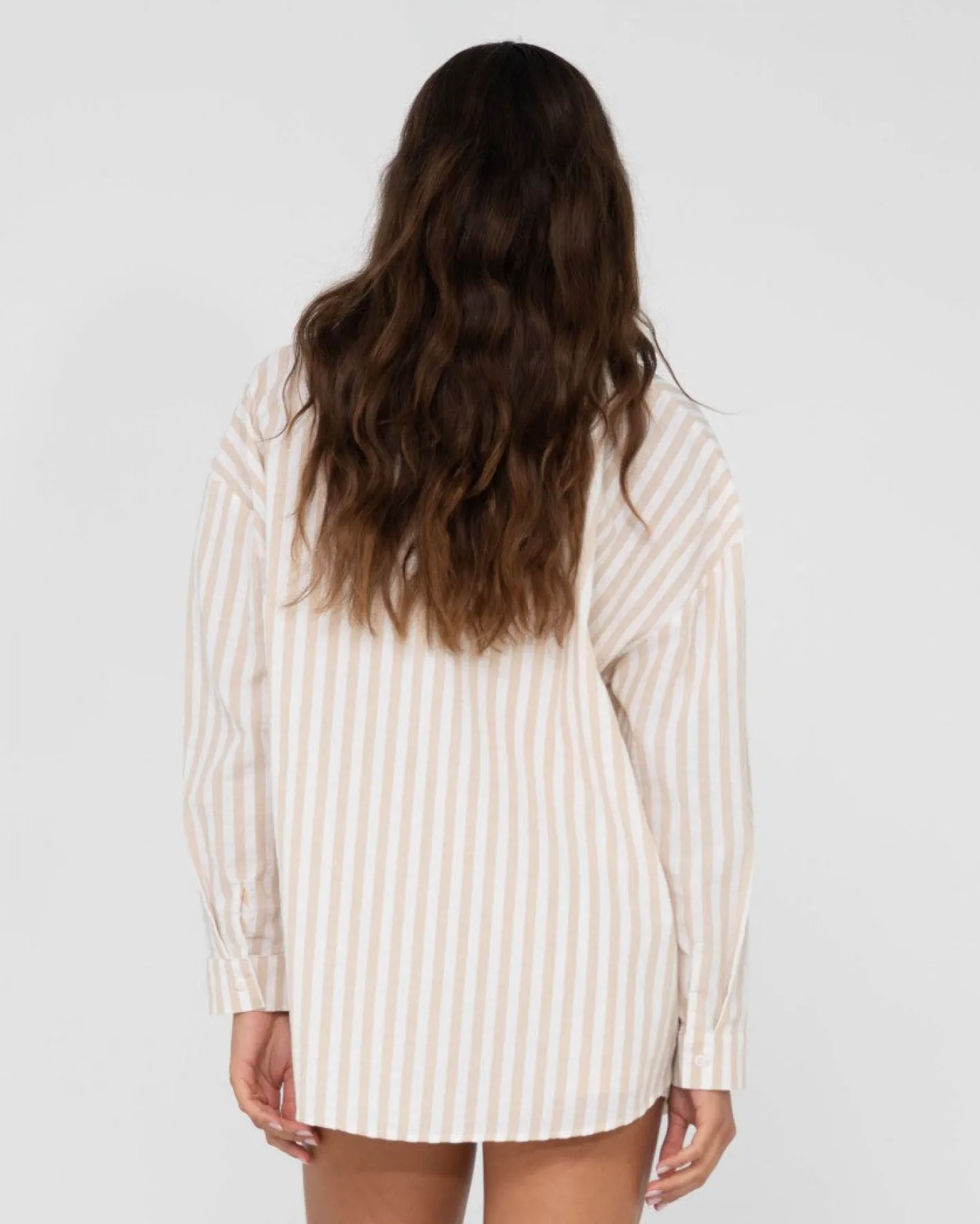 Sale Mackenzie Striped Oversize Shirt Womens Fashion Tops