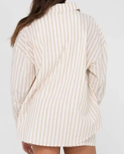 Online Mackenzie Striped Oversize Shirt Womens Shirts