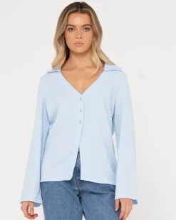 Sale Maeve Long Sleeve Shirt Womens Fashion Tops