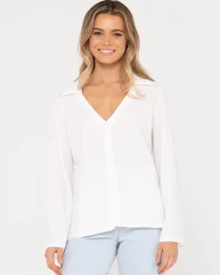 Cheap Maeve Long Sleeve Shirt Womens Shirts