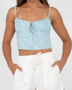 Shop Maia Printed Cropped Cami Top Womens Fashion Tops