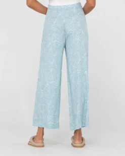 Discount Maia Printed High Waisted Wide Leg Pant Womens Pants