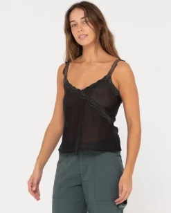 Hot Maison Sheer Lace Cami Top Womens Fashion Tops