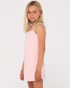 Fashion Mala Terry Towelling Mini Dress Girls Kids Dresses